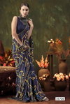 Saiyaara By Vallabhi Moss Georgette Abstract Print With Fancy Swarovski Work Saree Suppliers In India